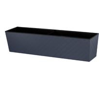 Ящик балконный Manhattan Cube, со вставкой, 60 см, вулканический серый INGREEN 278898