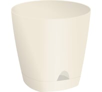 Горшок для цветов Amsterdam, с прикорневым поливом, 0,65 л, сливочный INGREEN 220284