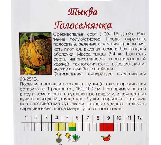 Семена Агрони Тыква ГОЛОСЕМЯННАЯ 4841