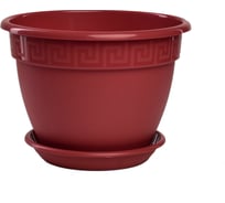 Горшок с поддоном 5Plast Антик 10 л, фраппе 5PL0490