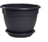 Горшок с поддоном 5Plast Антик 10 л, антрацит 5PL0489 1