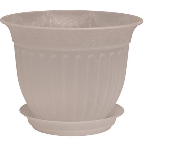 Горшок с поддоном 5Plast Виноград 1.6 л, прозрачный 5PL0141 1