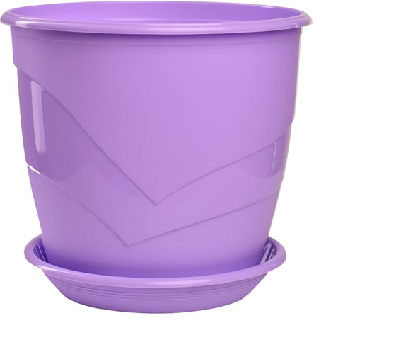 Горшок с поддоном 5Plast Венеция 3.1 л, лаванда 5PL0092