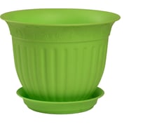 Горшок с поддоном 5Plast Виноград 1.6 л, зеленый 5PL0143