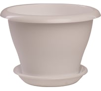 Горшок с поддоном 5Plast Гамма 1.6 л, белый 5PL0068