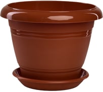 Горшок с поддоном 5Plast Фестона 2.1 л, терракотовый 5PL0055