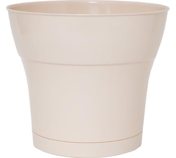Горшок с поддоном 5Plast Тоскана 1.45 л, пудровый 5PL0402 1