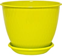 Горшок с поддоном 5Plast Корсика 2.4 л, фисташковый 5PL0299