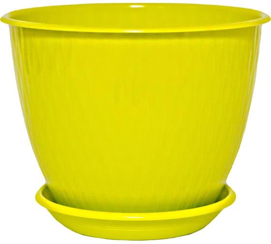 Горшок с поддоном 5Plast Корсика 2.4 л, фисташковый 5PL0299 1