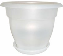 Кашпо ООО ТД ДИМПЛАСТ с поддоном 1 л прозрачный 10 шт 4687202080045