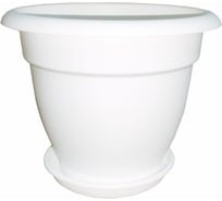Кашпо с поддоном ООО "ТД "ДИМПЛАСТ" 27 л белый 1 шт 4687206955417