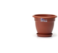 Кашпо с поддоном ООО "ТД "ДИМПЛАСТ" 7 л терракотовый 2 шт 4680303580544