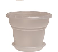 Горшок с поддоном 5Plast Милано 4.5 л, прозрачный 5PL0240