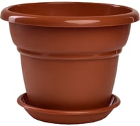 Горшок с поддоном 5Plast Милано 2 л, терракотовый 5PL0034