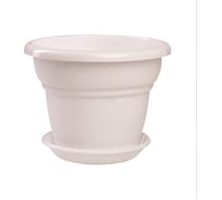 Горшок с поддоном 5Plast Милано 1.6 л, белый 5PL0026
