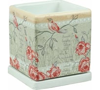 Горшок с поддоном Сады Аурики Кубик NK38/2 15х17 см 057947