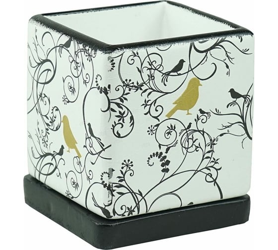 Горшок с поддоном Сады Аурики Кубик NK 40/1 / NK 30/1 12х13 см 057948 1