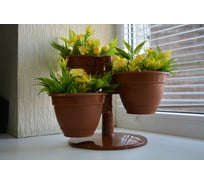 Комплект горшков 5Plast Цветочный каскад Антик шоколадный 5PL0397