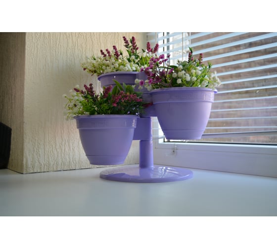 Комплект горшков 5Plast Цветочный каскад Антик лаванда 5PL0394