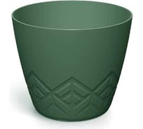 Кашпо ФлораПласт Areco пластик, d20 см, h17 см, 3.9л зеленый 0 72386