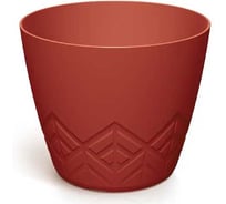 Кашпо ФлораПласт Areco пластик, d20 см, h17 см, 3.9л ретро красный 0 72385