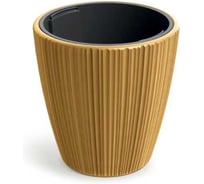 Кашпо пластик с вкладышем ФлораПласт ORO d47см h50см 31/60л горчица 073094