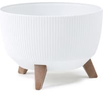 Кашпо Scheurich ROMA Jumper на ножках d33, h22 см 12.4л белый 0 72466