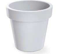 Кашпо ФлораПласт пластик Lofly d34,5см h31см 18,8л белый 0 73250