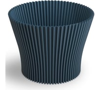Кашпо ФлораПласт пластик Lotos d19см h16,3см 3,26л синий 0 72051