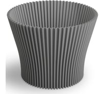 Кашпо ФлораПласт пластик Lotos d19см h16,3см 3,26л серый 0 72050