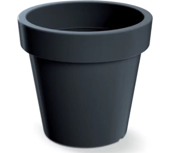 Кашпо ФлораПласт пластик Lofly d34,5см h31см 18,8л антрацит 0 73249 1