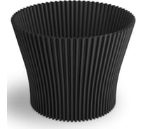 Кашпо ФлораПласт пластик Lotos d17см h14,5см 2,31л черный 0 72045