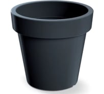Кашпо ФлораПласт пластик Lofly d29,3см h26,6см 11,5л антрацит 0 73246
