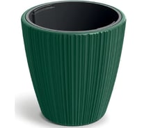 Кашпо ФлораПласт пластик с вкладышем ORO d24см h24см 4,5/8л зеленый 0 73059