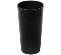 Кашпо SCHEURICH LILIA d-30h-60см, dluto черный, с вкладышем 050462