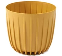 Кашпо SCHEURICH MIRA низкая d17.8, h15.6 см, 2.9л горчичный 072688