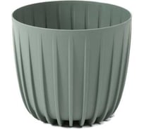 Кашпо SCHEURICH MIRA низкая recycled d17.8, h15.6 см, 2.9л серо-зеленый 072691