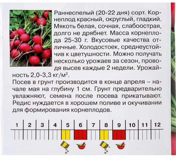 Семена Агрони Редис ЖАРА 6067