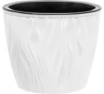 Кашпо bmc КШ9031 Венеция белое/черное, 19х19 см, 3 л 060936