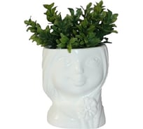 Кашпо Сады Аурики Кашпо-девочка 0401 0.39 л, белое 057966