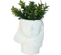 Кашпо Сады Аурики Кашпо-девочка 0301 0.35 л, белое 057965