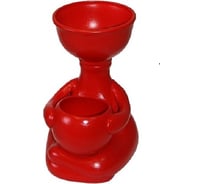 Кашпо Сады Аурики Фигура кактусник красное, 16.5 см 064476