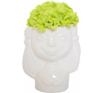 Кашпо Сады Аурики Кашпо-девочка 0101 0.39 л, белое 057963