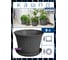 Кашпо Violet Ротанг 8,0л круглое с поддоном набор 3 шт. серый N-3680/3-18 2