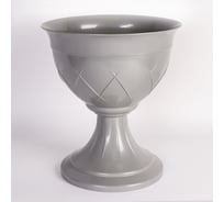 Горшок SANTINO Лилия на ножке 14 л, дымчатый серый, 38х60 см 059784