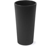 Кашпо SCHEURICH LILIA ECO recycled jumper d-19 h-36.4 см, черный, с вкладышем 070249