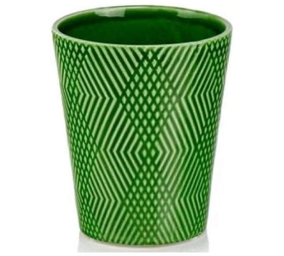 Кашпо Scheurich Barcelona керамика d13см h15см зеленый 073156 1