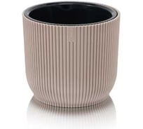Кашпо Эльфпласт Linea 2.3 л темно-бежевый d170х170мм h147мм 073362