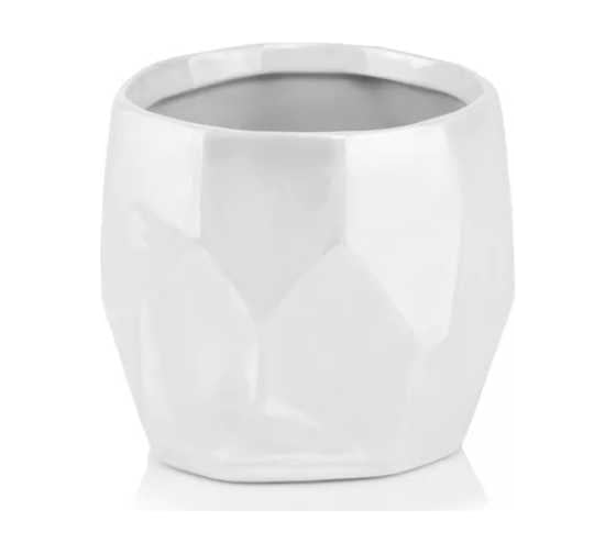 Кашпо керамика Scheurich Barcelona d13 см, h11см белый 073008 1