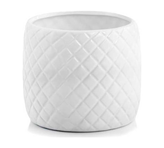 Кашпо Scheurich Barcelona керамика, d15см, h13см, белый 073009 1